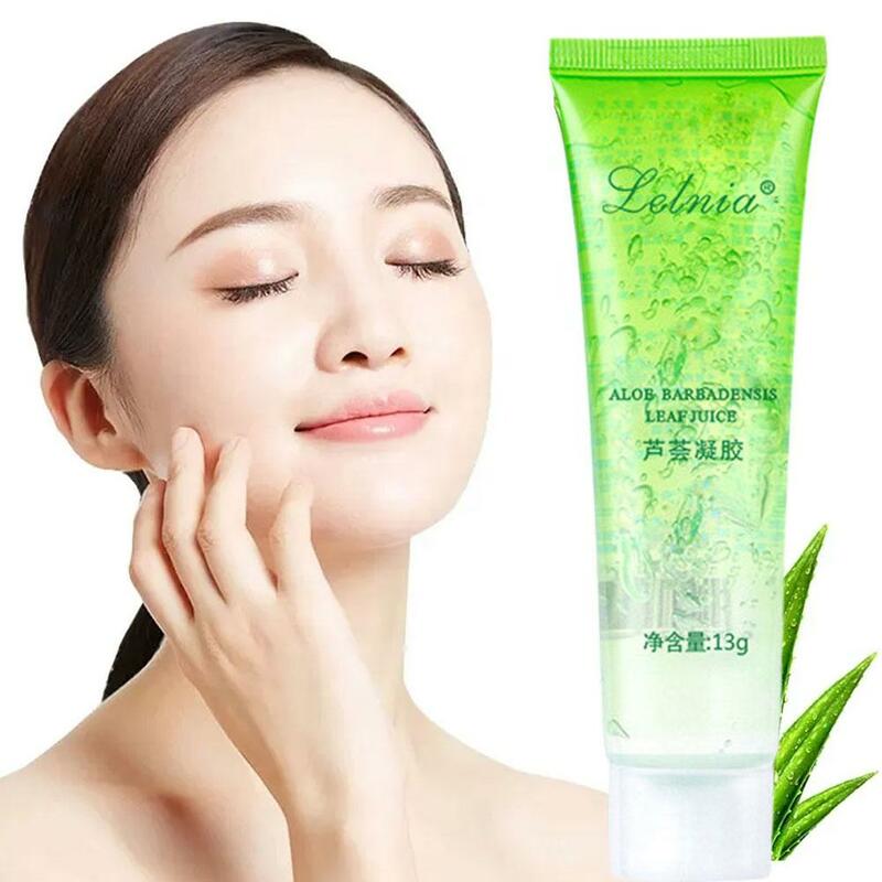 Gel de Aloe Natural hidratante para la eliminación del acné, crema solar para la piel, Máscara calmante para dormir, cuidado de la piel de la cara, Aloe 13g C8G1