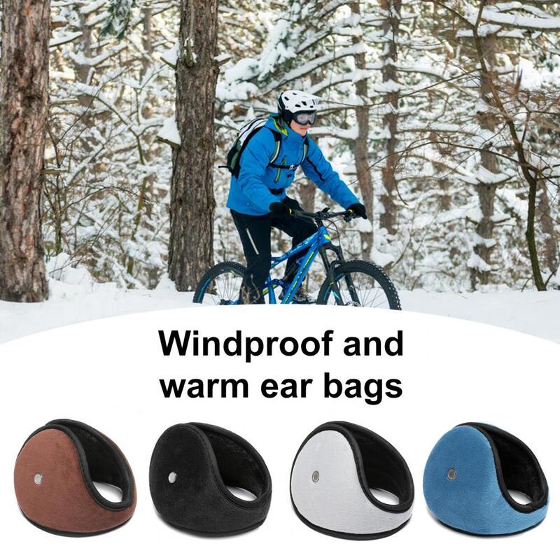 Winter Warm Earmuffs Women Men Solid Color Soft Thick Windproof Outdoor Ear Warmer Plush Ear Covers