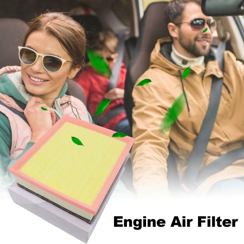 Filtro de aire de motor de coche, limpiador de polvo de aire de alta eficiencia de filtración, herramienta de filtración de reemplazo de aire de cabina de vehículo para conducir