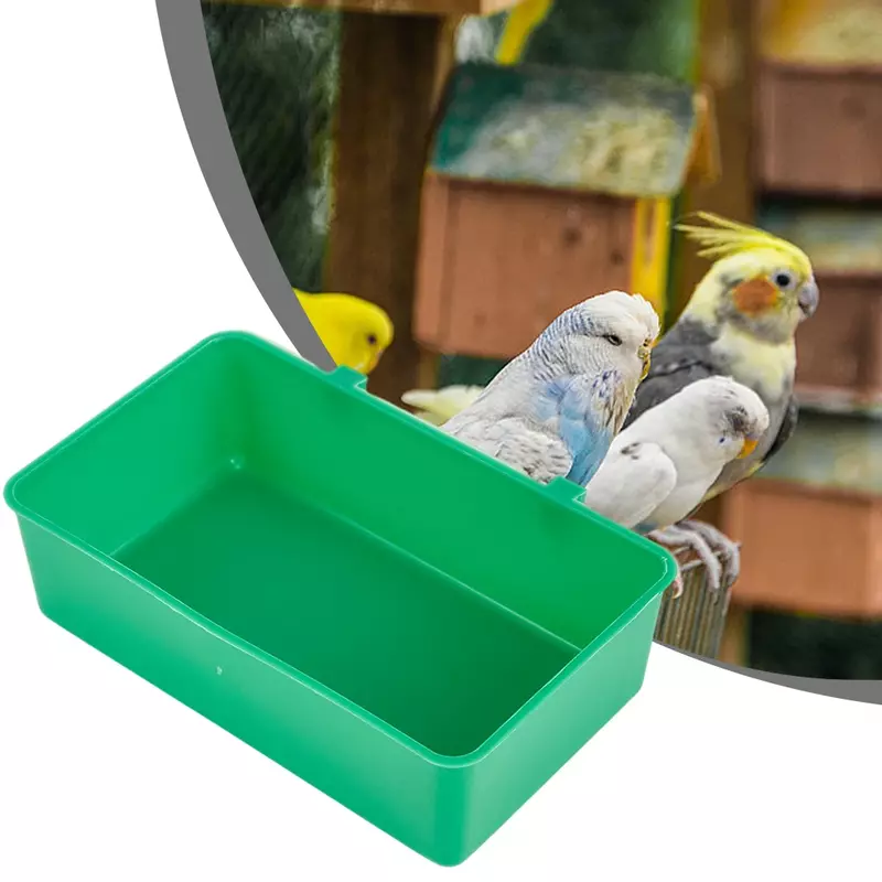 Pendurado Banheira de Água para Papagaios, Pet Bird Bowl, Gaiola Pequena, Acessórios Periquito, 1Pc