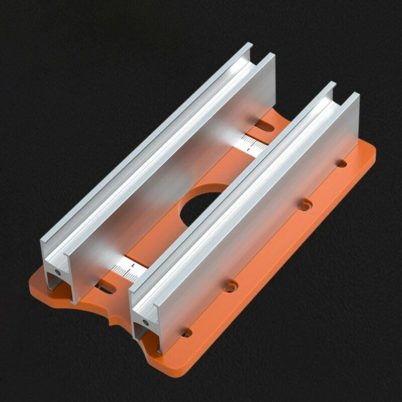 For 65mm Trimming Machine 2 In 1 Slotted Bracket Invisible Fasteners Wardrobe Cupboard Panel Punch Locator Aluminum with Scale