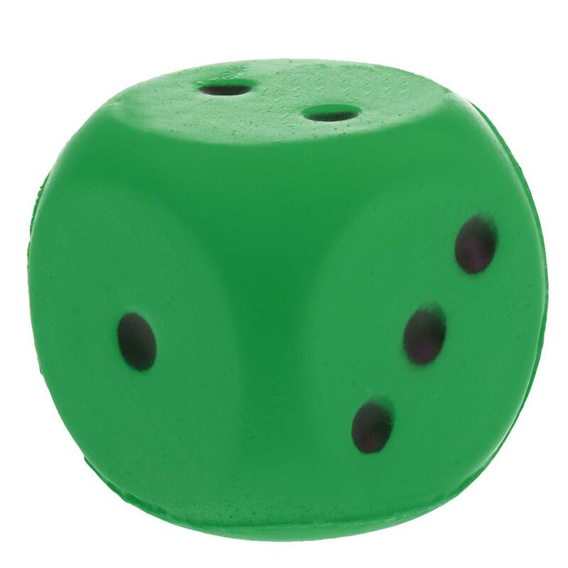 Губчатые игральные кости в горошек, зеленые игральные кости для обучения, развивающая игрушка