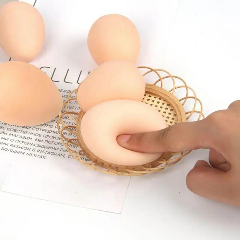 ของเล่นไข่จำลองแบบบีบได้ของเล่นสำหรับเด็กผู้ใหญ่ของเล่นคลายเครียดแปลกใหม่