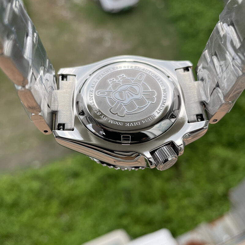 Мужские водонепроницаемые часы STEELDIVE NH34 GMT с автоматическим хронографом и сапфировым стеклом, 42 мм SD1994L 200 м