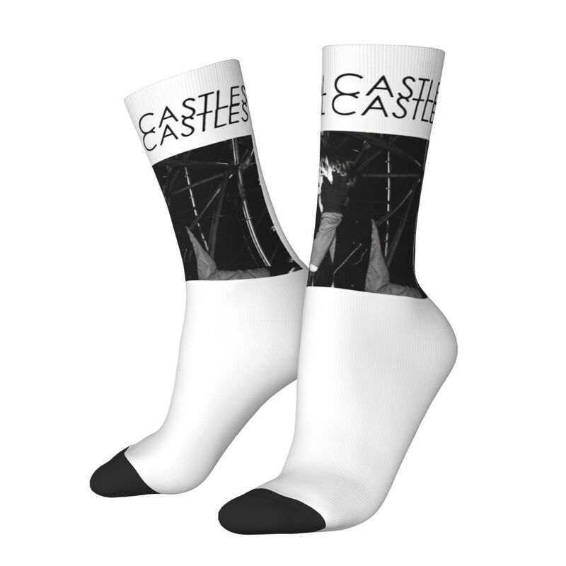 Winter Warm Cool Unisex Crystal Castles Not In Love Socks Sweat Absorbing Crew Socks
