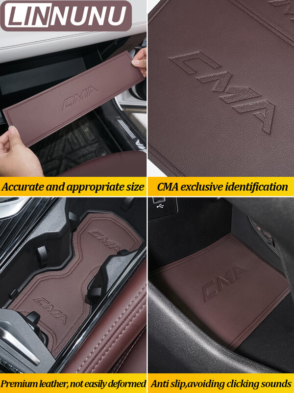 LINNUNU-consola central para puerta de coche, caja de almacenamiento con ranura para puerta, antideslizante, apta para Geely Monjaro XingyueL manjaroaccesorios