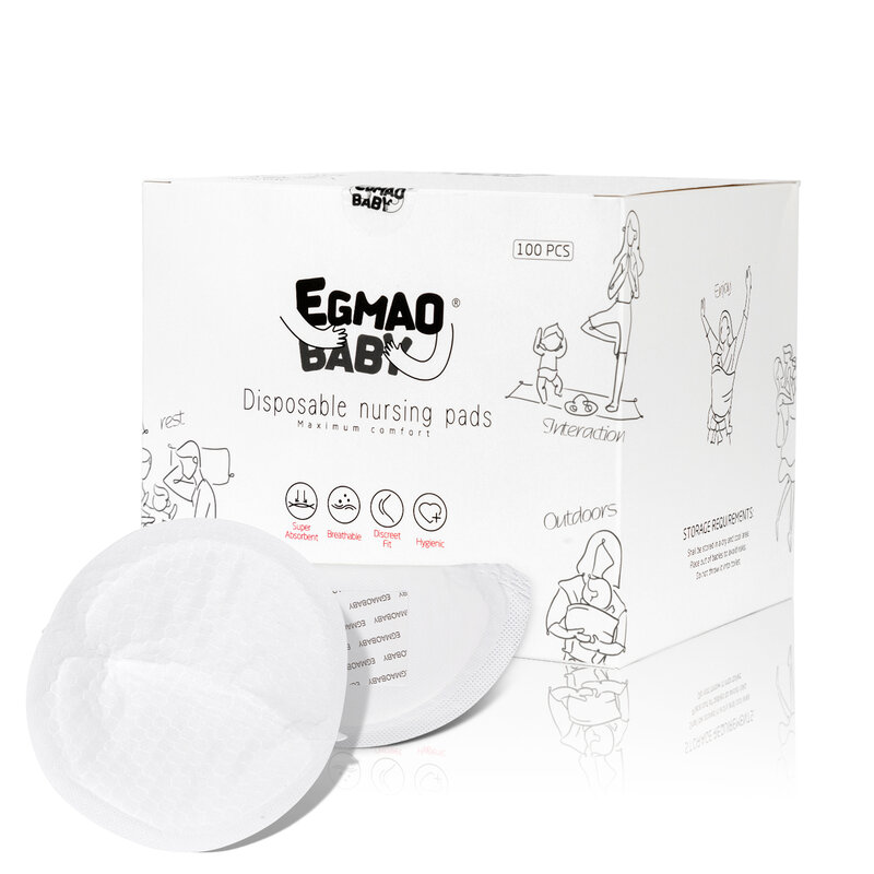 Almofadas de enfermagem descartáveis para amamentar almofadas de leite de amamentação super macio ultra confortável & envolvido individualmente