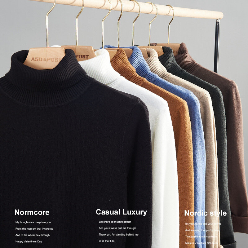 Mrmt-メンズハイネックセーター,タイトフィット,ホワイト,ブラック,内着用,新品,トレンド2022