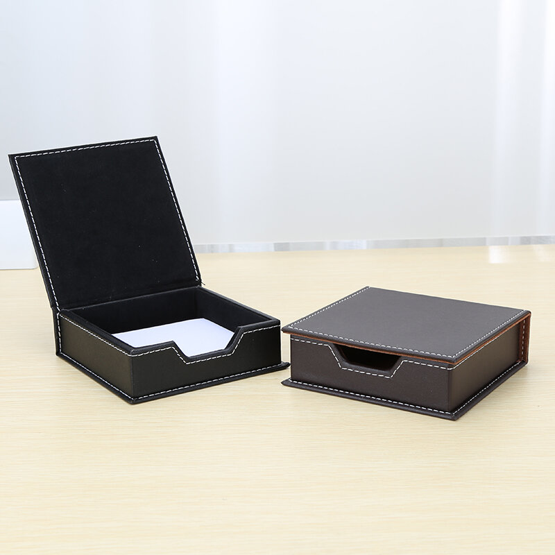 Luxo 4 pçs conjunto organizador de mesa couro do plutônio escritório decoração papelaria lápis titular adesivo caixa memorando caneta suporte mouse almofada t41h