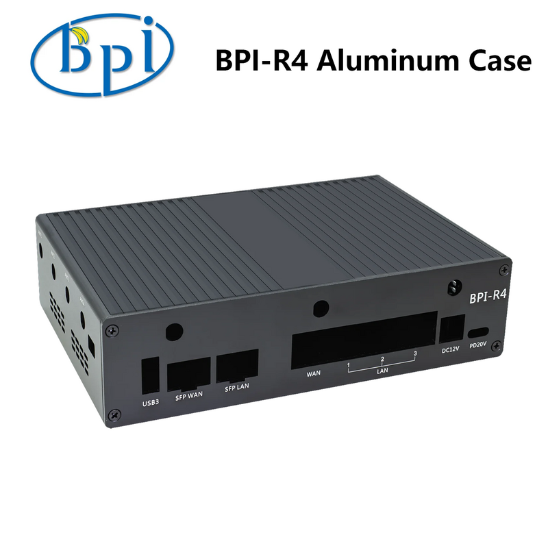 Banana Pi BPI-R4 Aluminum Case for Banana Pi BPI-R4 Development Board Accessories