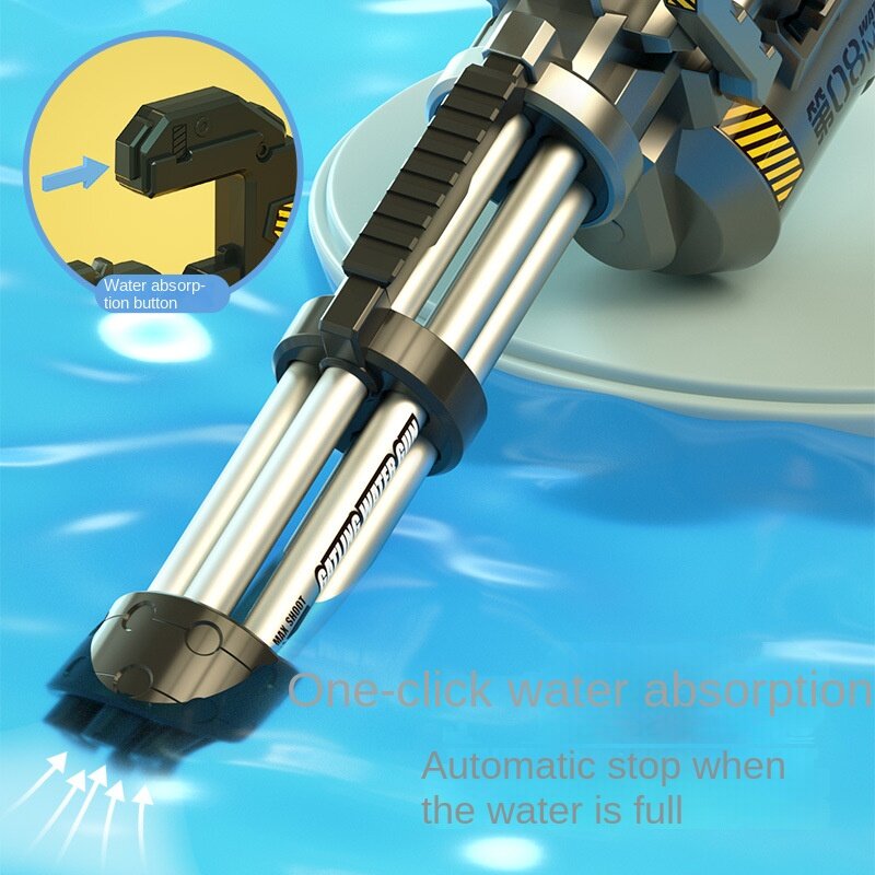 Automatische Waterpistool Gatling 24 Jaar Nieuw Elektrisch Continu Vuur Automatisch Pompen Super Capaciteit Watergevecht Speelgoed