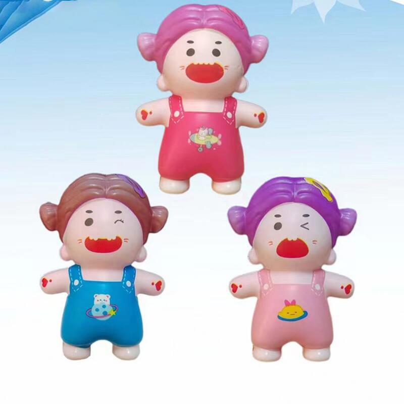 Brinquedo flexível de alívio de ansiedade para crianças e adultos, bonito Cartoon Girl Squeeze Toy, recuperação lenta, Stress Relief Fidget, aniversário