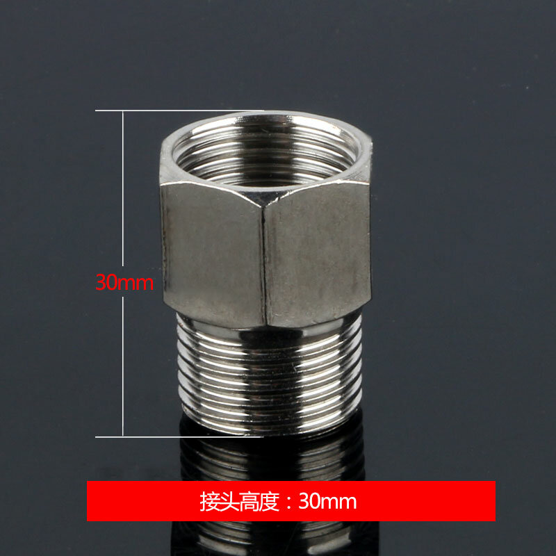 20MM internal thread to 20MM external thread straight-through stainless steel internal and external thread water pipe joint