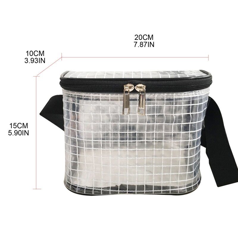 Anti-Static Cleanroom Clear Tool Bag PVC for Engineer Waist Bag Fanny Pack Transparent Crossbody Shoulder Bag New