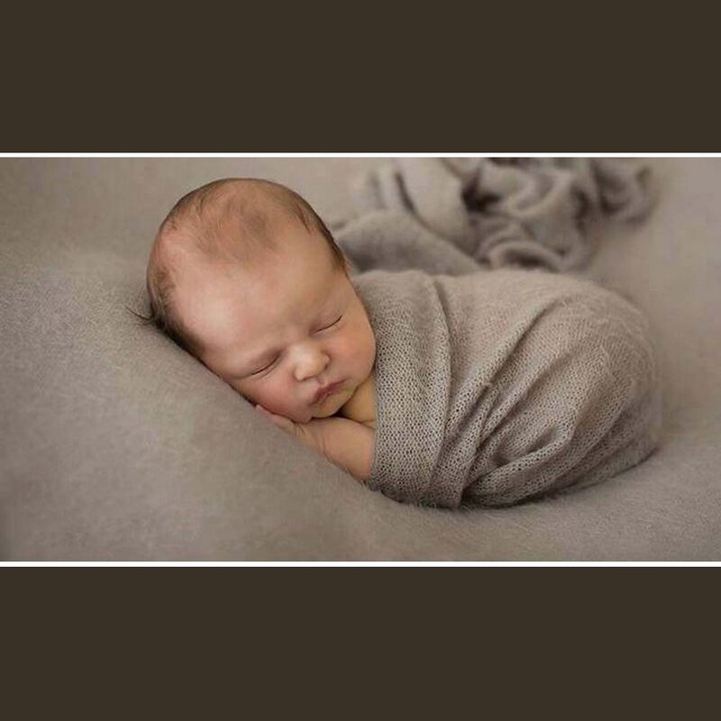 10 Farbe Neugeborenen Fotografie Requisiten Baby Wraps Fotoshooting Zubehör Foto Studio Decke Mohair elastischen Stoff