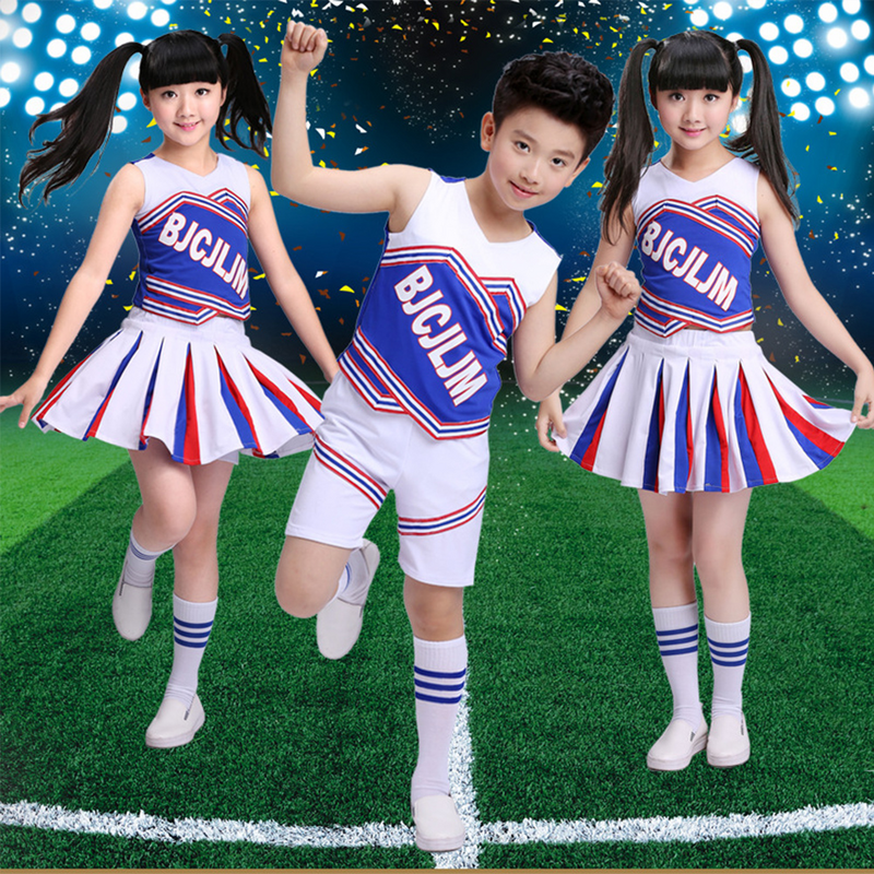 Boy Cheerleading abbigliamento Costume ragazzi Outfit abbigliamento Kid Kids Costumes Performance