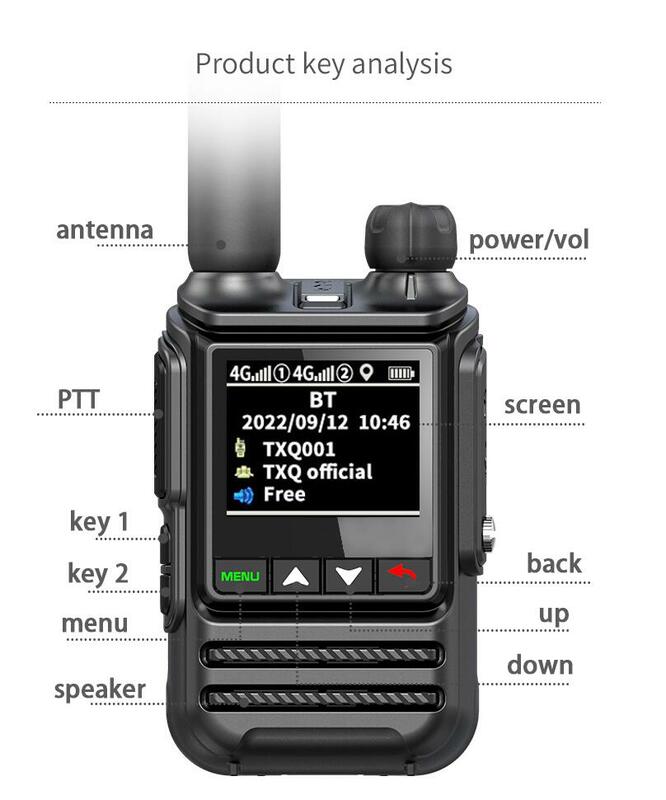 Walkie-talkie ptt global IP67, radio de largo alcance, resistente al agua, comunicador profesional portátil, 968 km, radio policial mini 4G, 100