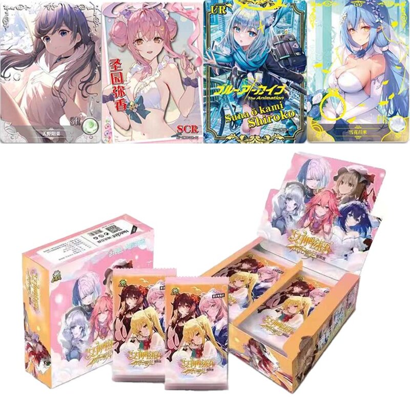 Cartas da coleção Goddess Story, Jogos de Anime, Maiô Girl Party, Banquete de Bikini, Booster Box, Presente Brinquedos e Hobbies, Metal