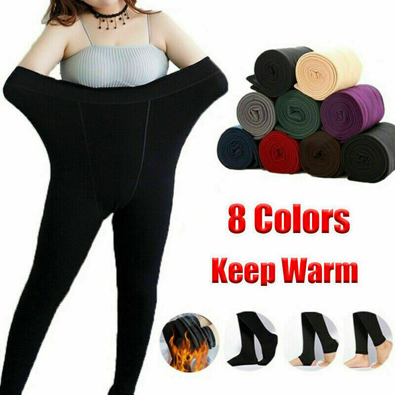 Leggings de inverno para mulheres leggings quentes cor sólida veludo leggins de cintura alta leggings elásticos leggings confortáveis manter quente