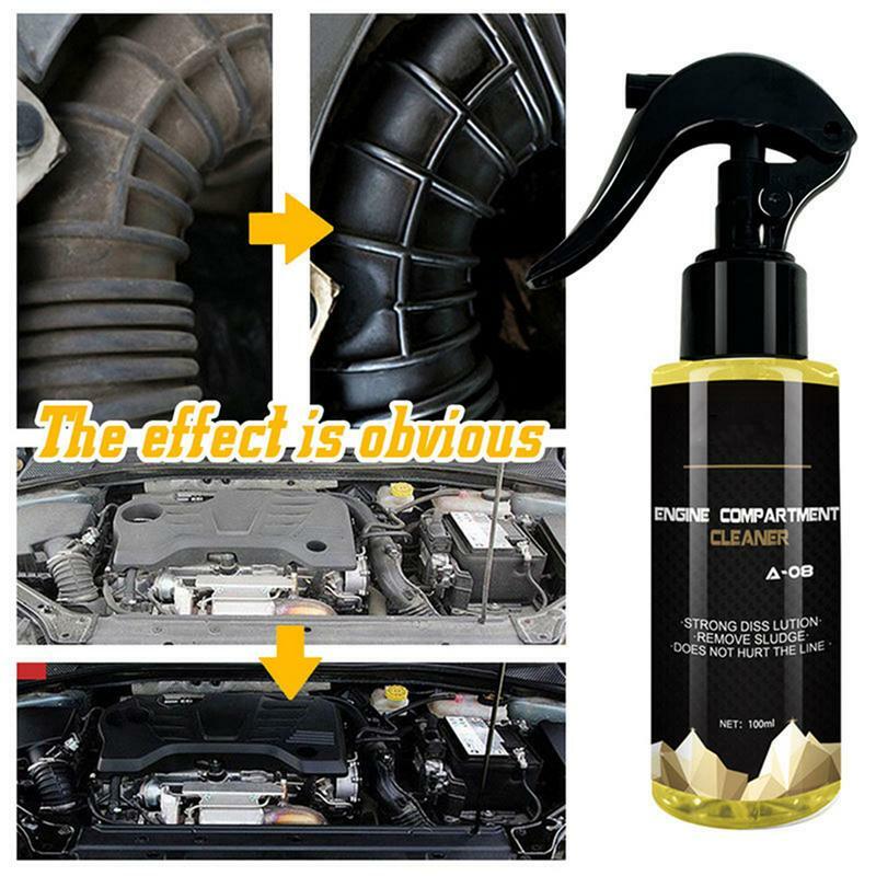 Limpiador de motor en aerosol, limpiador automotriz desengrasante, descompone la grasa en los motores y la mugre, ruedas y