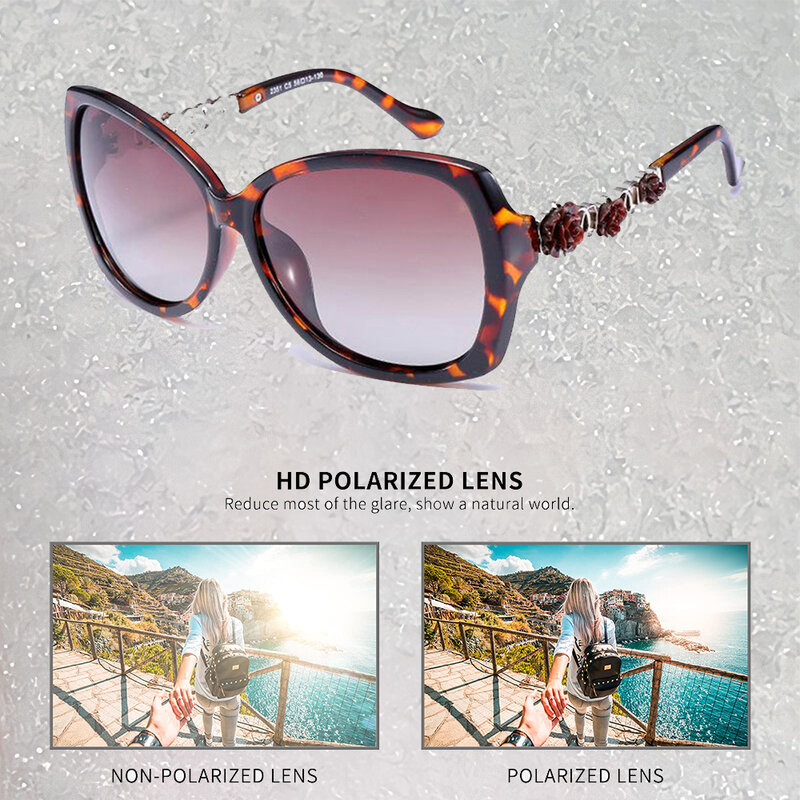 Fashion Women's Sunglasses Brand Designer Vintage Square Sun Glasses Female Big Frame Gradient Shades