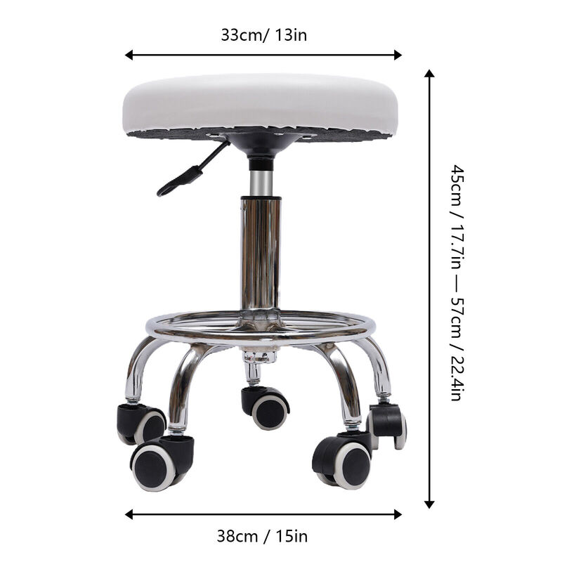 Hydraulik hocker mit einstellbarer Höhe für Salons tangen Home Office Rollstühle mit 5 Rädern ausgestattet