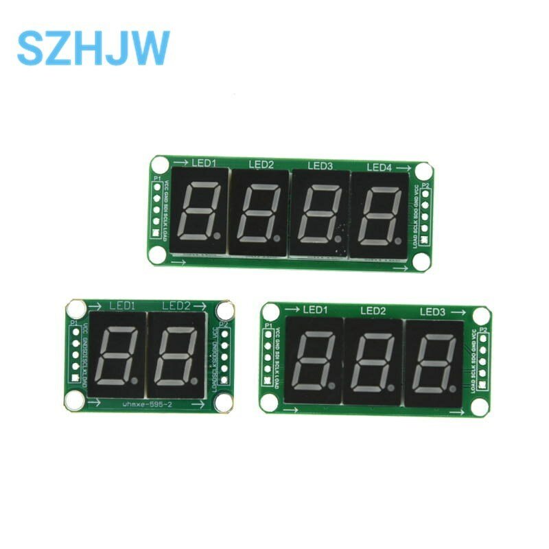 74HC595 2/3/4 digits static drive 2-segment digital tube display module can be seamlessly connected in series with 0.5-inch 