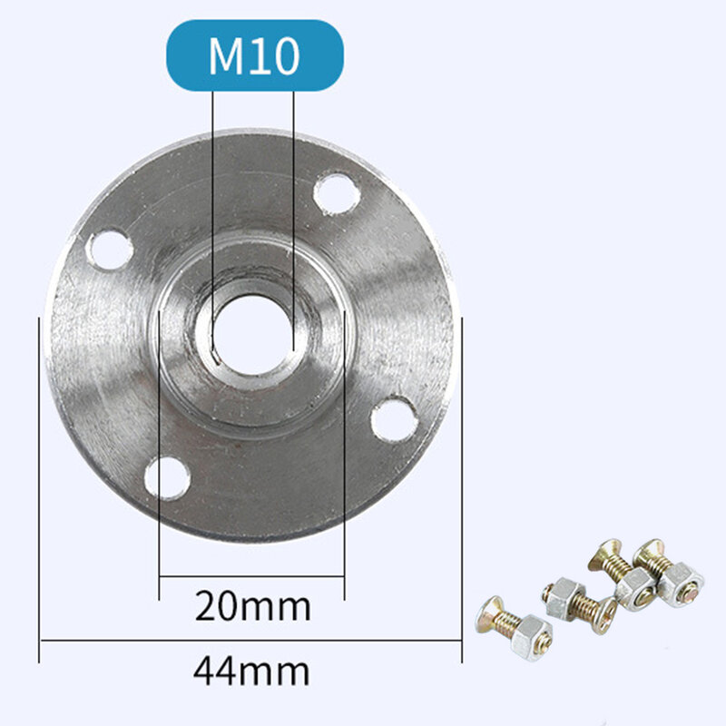 Sturdy Carbon Steel Flange for Connecting Saw Blade Cutting Disc with Angle Grinder M14 25 4mm Silver Heavy Duty