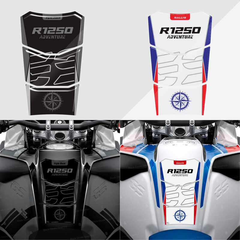 3D Resin Motorcycle Fuel Tank Pad Decal Gas Tank Protector Sticker For BMW R1250GS R1250 GS R 1250 GS ADV 2014-2023 2020 2021 22