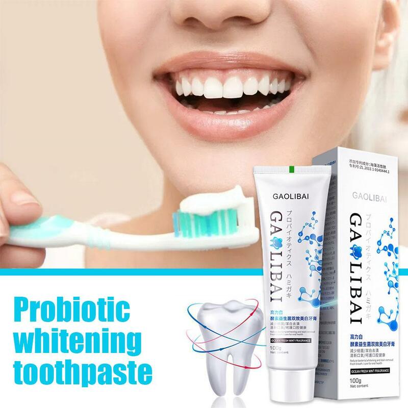 Toothpaste Freshens Breath Stain Yellow Remover Brightening Cleaning Oral Breath Bad Health Care Deep 100ml Teeth Removal O8O8