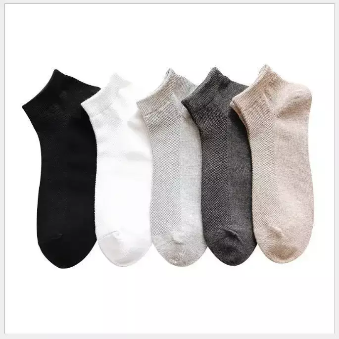 Calcetines de algodón con calefacción eléctrica para hombre, medias de algodón y el desierto para el sudor, color blanco y negro