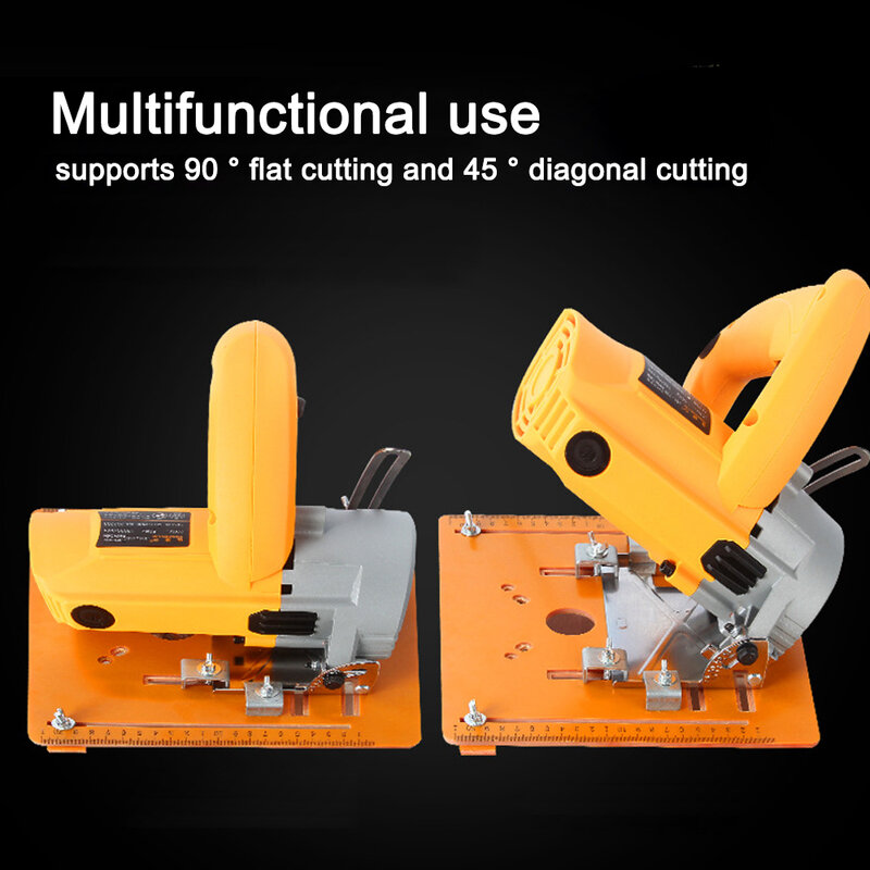 Circular Saw Guide Rail Bottom Plate Adjustable Cutting Machine Bakelite Guide Plate Saw Base Woodworking Workbench Accessories