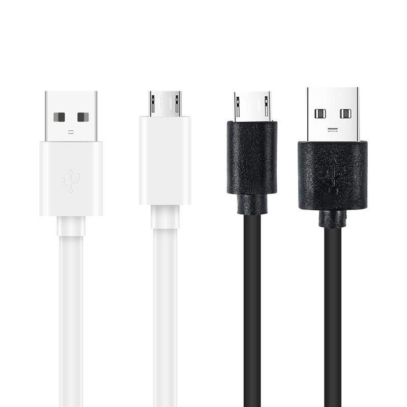 Cabo de dados micro USB para programação de placa microbit, cabos de dados para telefones Andriod, branco, preto, 100cm, 50cm, 15cm