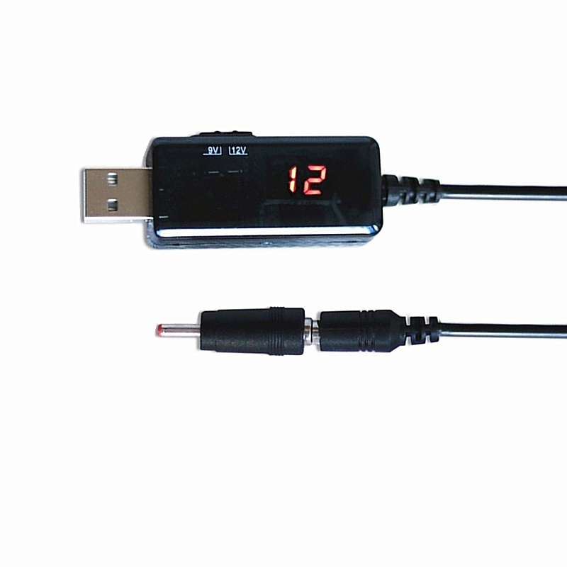 Cable de refuerzo óptico cat para enrutador, cable de carga de 5V a 9V 12V, USB a DC5.5/3,5mm, KWS-912V
