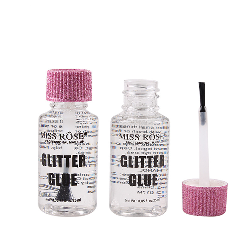 Miss Rose-Eye Sequins Glitter Glue, Impermeável, Hipoalergênico, Gel Reparador, Glitter Inferior, Cola de Lantejoulas, 25ml