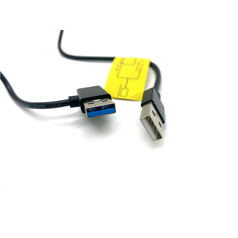 Kabel catu daya USB 2 in 1 untuk pengisi daya mobil perangkat CarlinKit kotak AI Android dongle TV Box dll