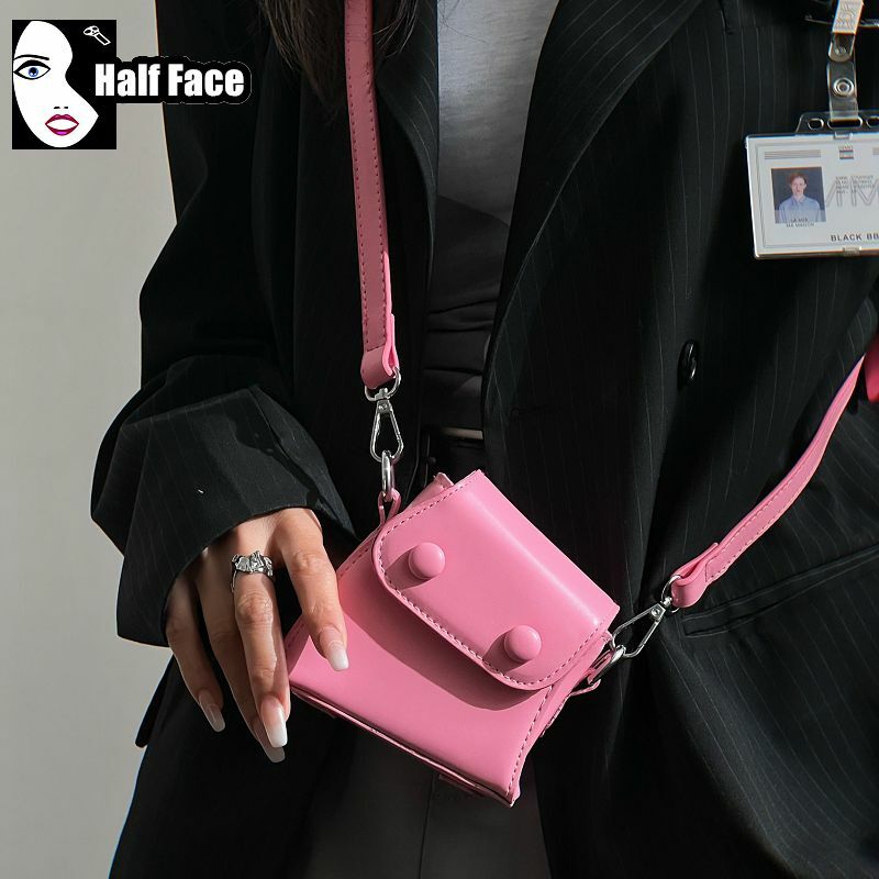 Y2K острые девушки в стиле Харадзюку, женская модная розовая сумка на одно плечо в стиле панк, универсальная мини-сумка через плечо в стиле "Лолита", тоут