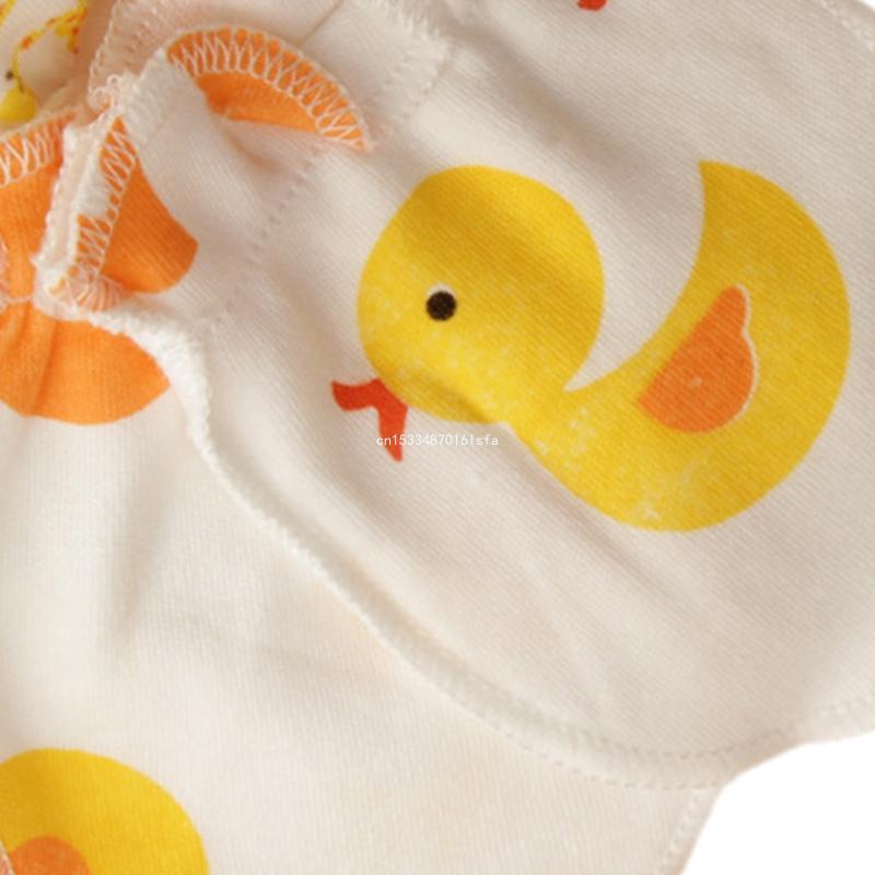 5 pares guantes antiarañazos para bebé, guantes algodón para protección cara del recién nacido, manoplas para