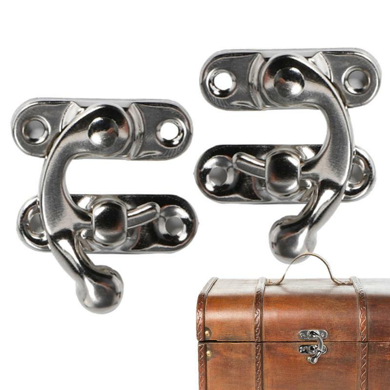 Antique Hook Hasp 2pcs Retro Style Hasp Hook For Antique Box Vintage Style Left And Right Hook Latch For Jewelry Box Toolbox Or
