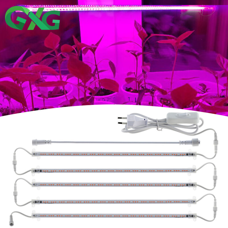 Crescer tubos de luz led 220v 7w planta barra luzes espectro completo phytolamp para plantas de interior aquário estufa tenda crescente lâmpadas