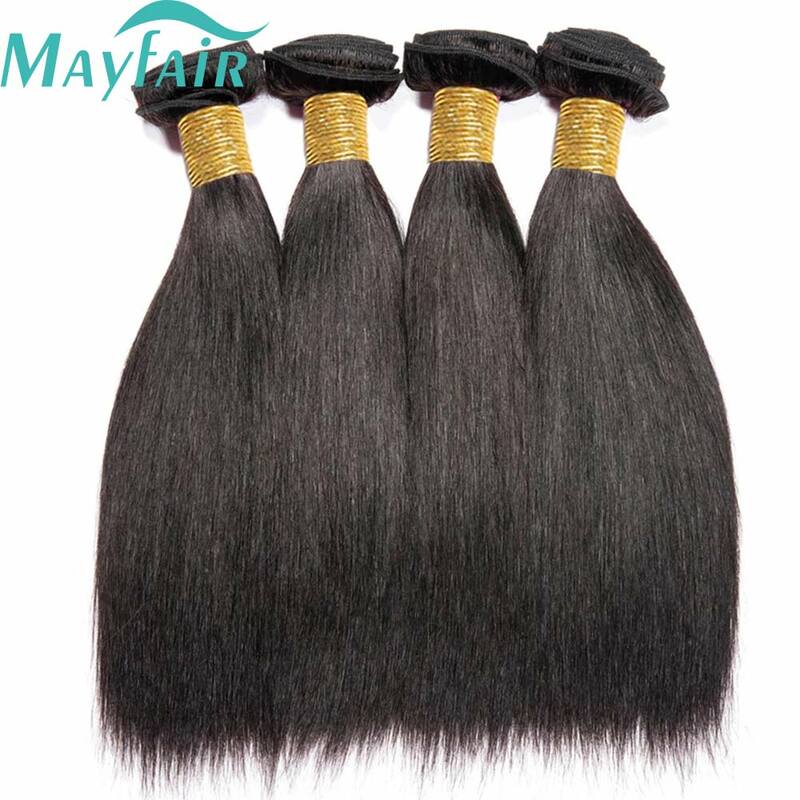Wholesale Hair Raw Indian Straight Human Hair Bundles Natural Black For Women Bone Straight Hair Extensions 1/3/4 Bundles Deal