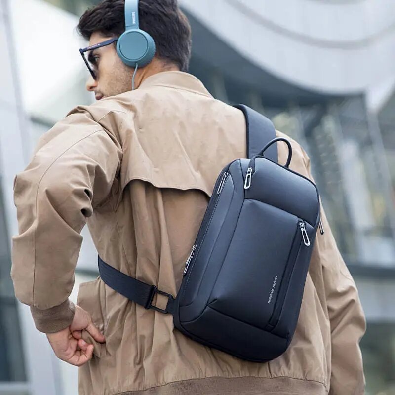Borsa Mark Ryden 11 borsa a mano da uomo con materiali impermeabili alla moda con borsa sottile Multi-tasche di grande capacità per uomo