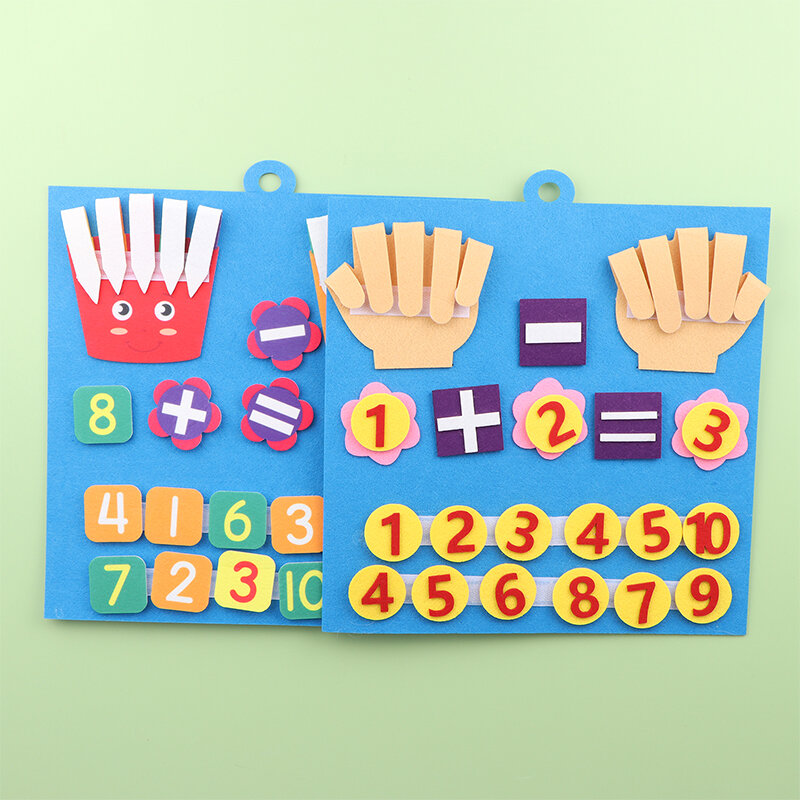 Mainan matematika nomor jari berhitung lebih awal, perlengkapan pendidikan kognitif untuk pengembangan kecerdasan anak-anak