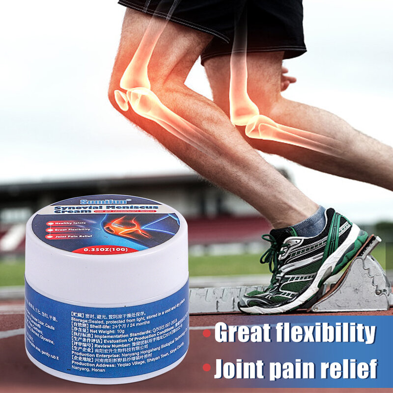 Ungüento para aliviar el dolor de rodilla, crema fuerte y eficiente para aliviar el dolor muscular, Neuralgia, ácido, estasis, reumatismo, artritis, 10 g/pc