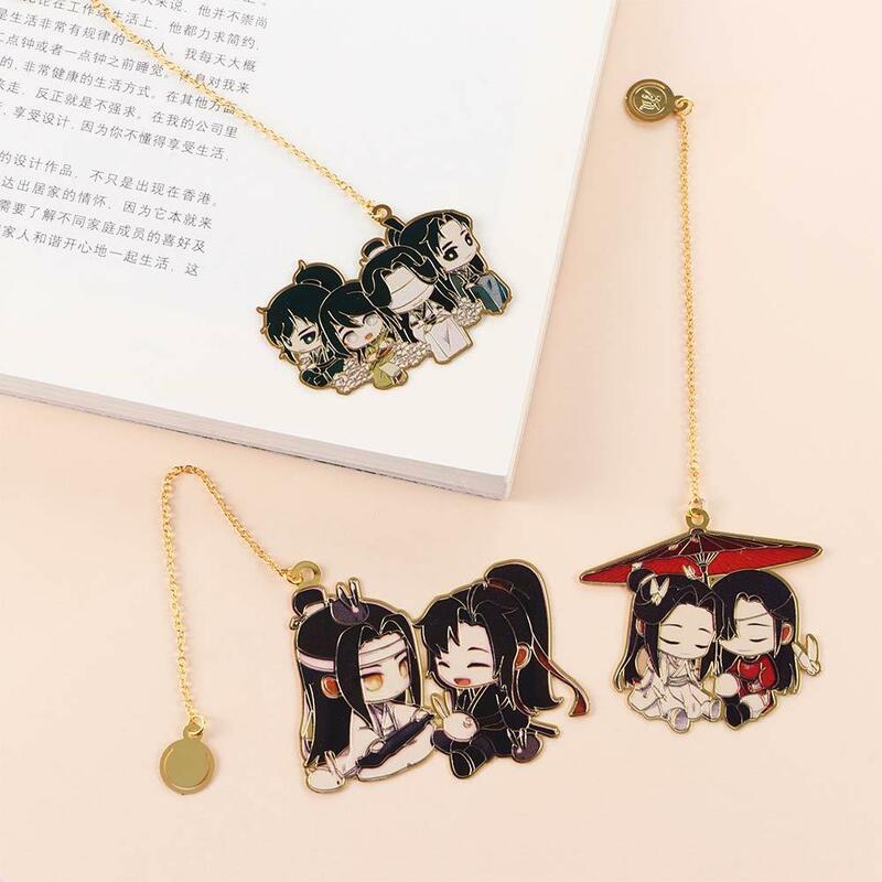 Pagination Mark Student Gift Grandmaster of Demonic Metal Wei Wuxian Pendant Mo Dao Zu Shi Book Markers Stationery Bookmark