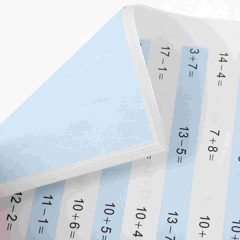 Ustna arytmetyczna karta z pytaniem tom 1 i 2 notatniki do matematyki pochylona książka podręcznik dla przedszkolaków