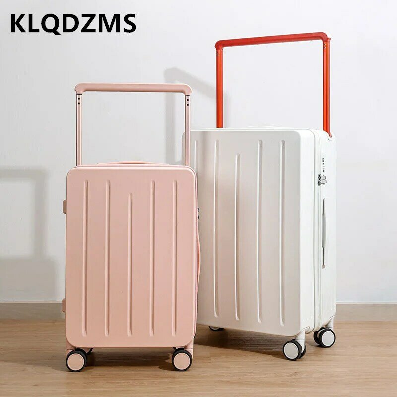 KLQDZMS 20"22"24"26" Inch Men and Women Students New Silent Universal Wheel Large Capacity Luggage Boarding Trolley Suitcase