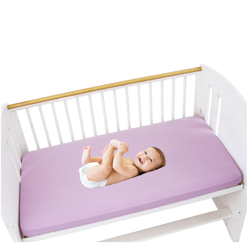 Sábanas ajustadas de algodón para bebé, funda de cama de 120x60cm con estrellas de animales, colchón para cuna, cuna para recién nacido