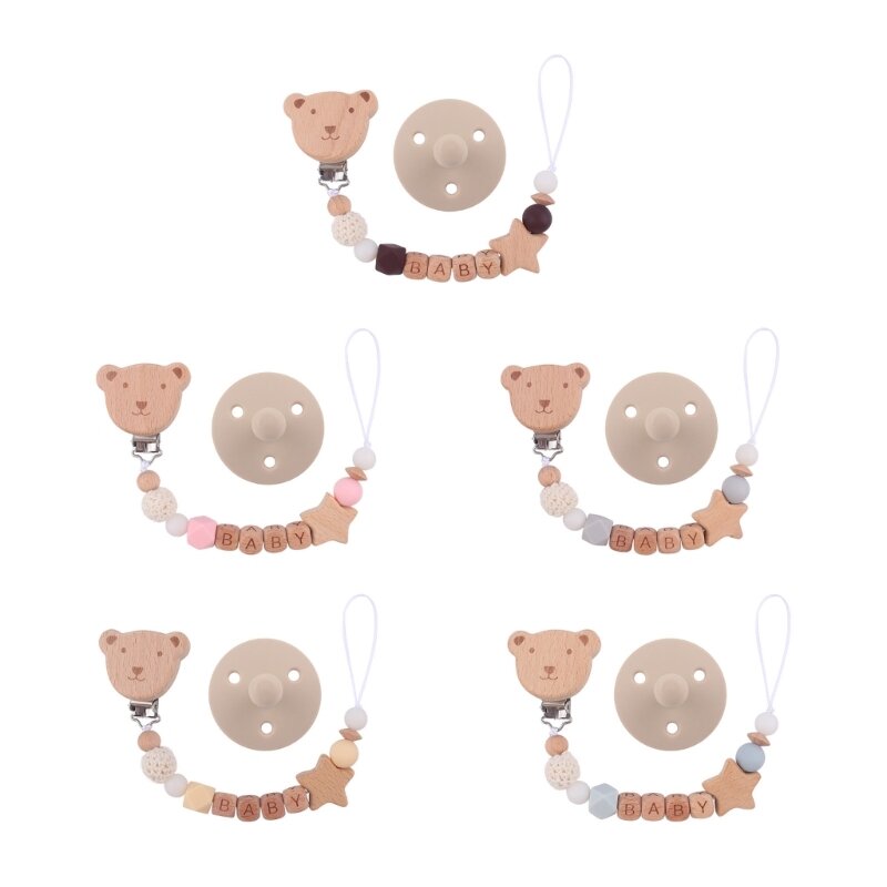 مصاصة كليب سلسلة حزام مكافحة الإفلات الطفل التسنين لعبة الدمية الحلمة حبل هدية