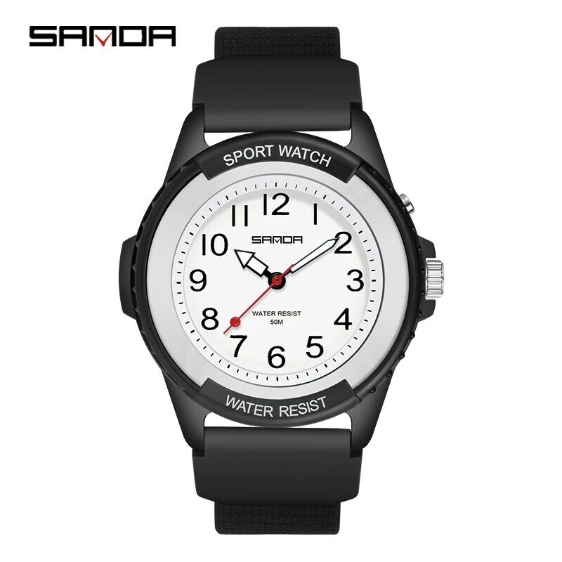 2022 Sanda Fashion Sport orologi da uomo nuovo lusso impermeabile quarzo digitale classico orologio da polso di alta qualità Relogio Feminino 6018